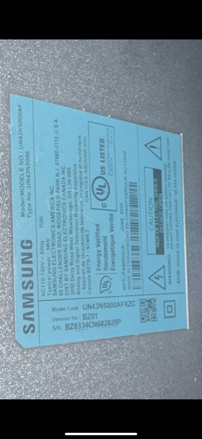 Samsung 43-inch  TV - photo 4