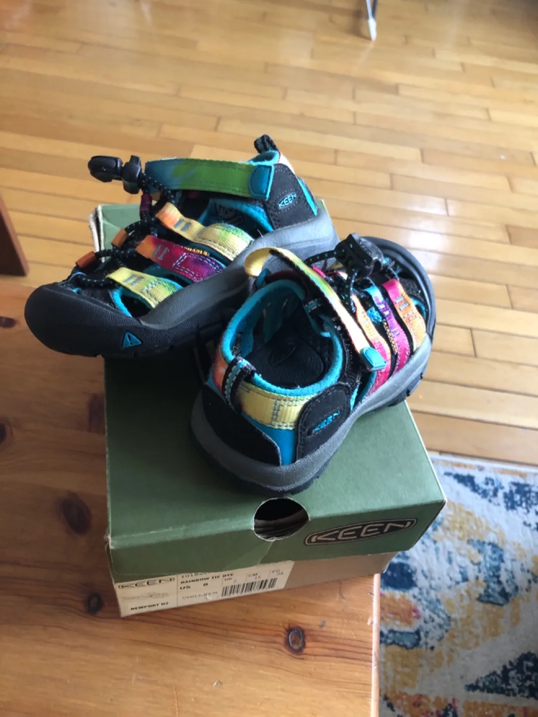 KEEN Newport H2 Rainbow Tie Dye Sandals - Size 8 thumbnail