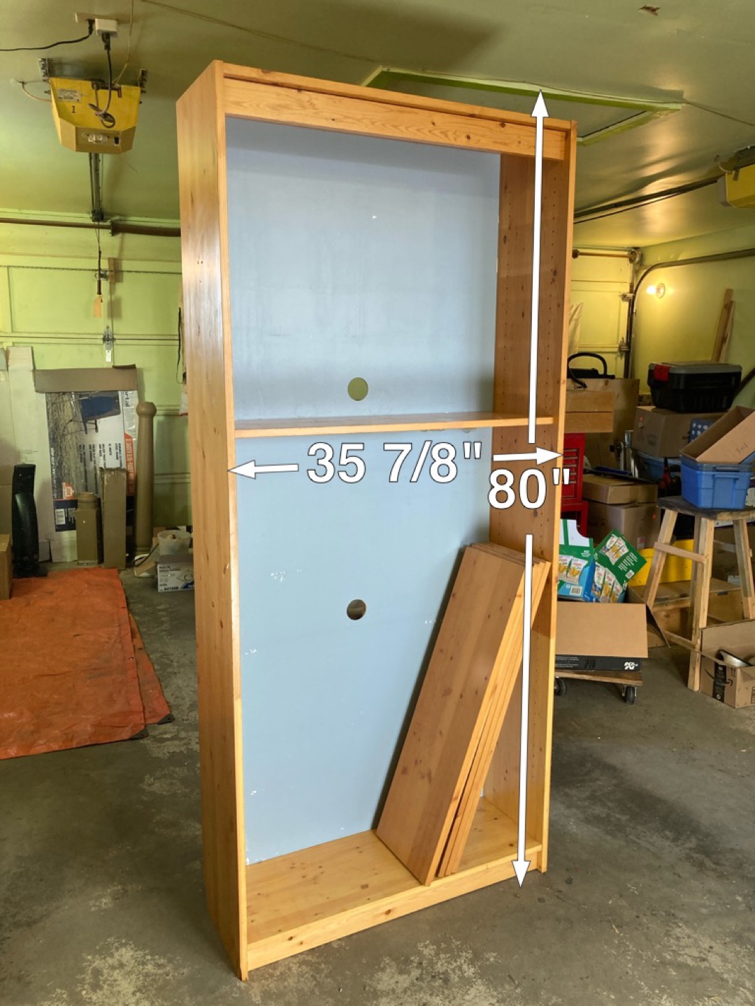Pinewood Entertainment Centre/Bookcase - Disassembled - photo 2