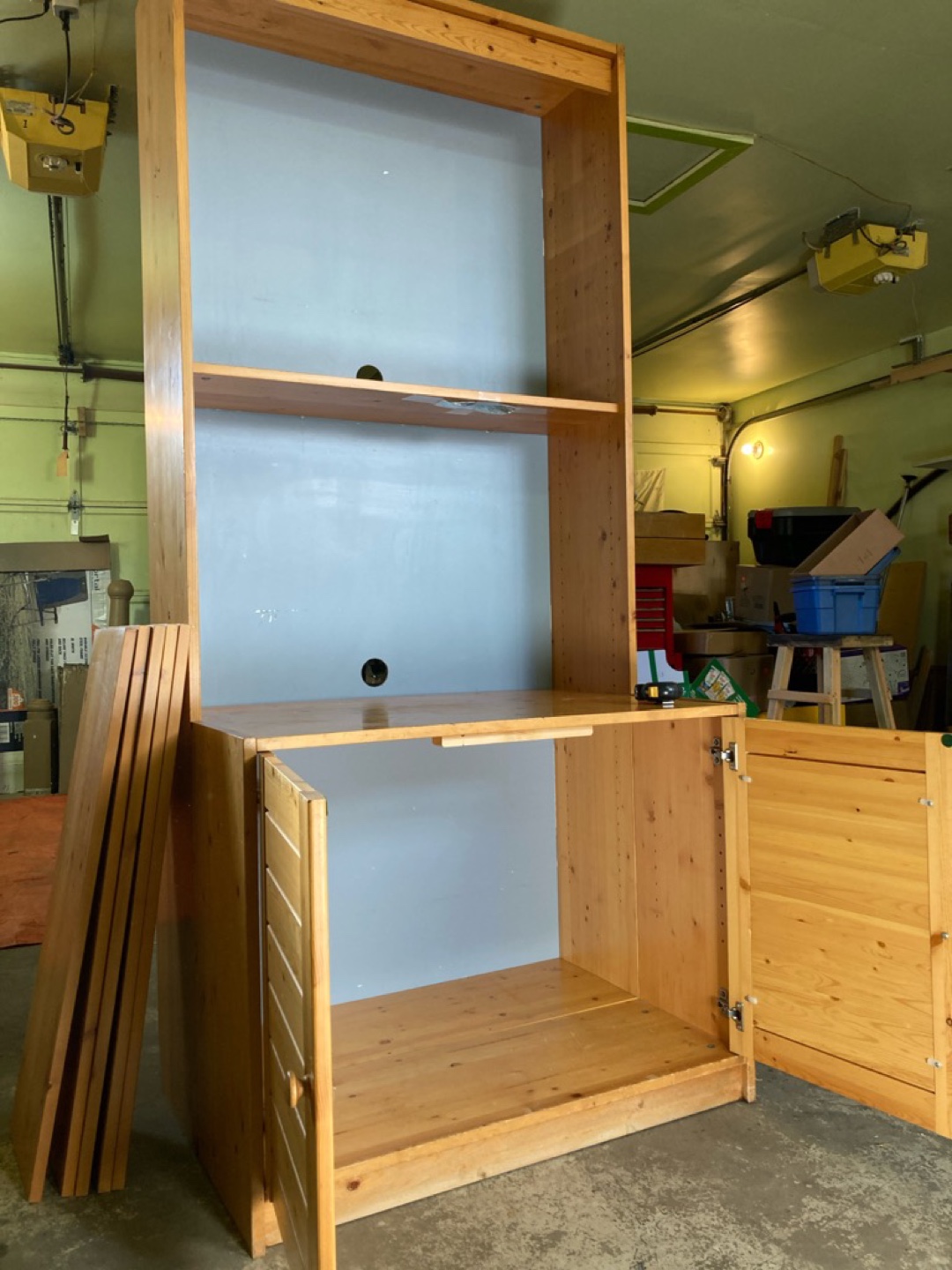 Pinewood Entertainment Centre/Bookcase - Disassembled - photo 5