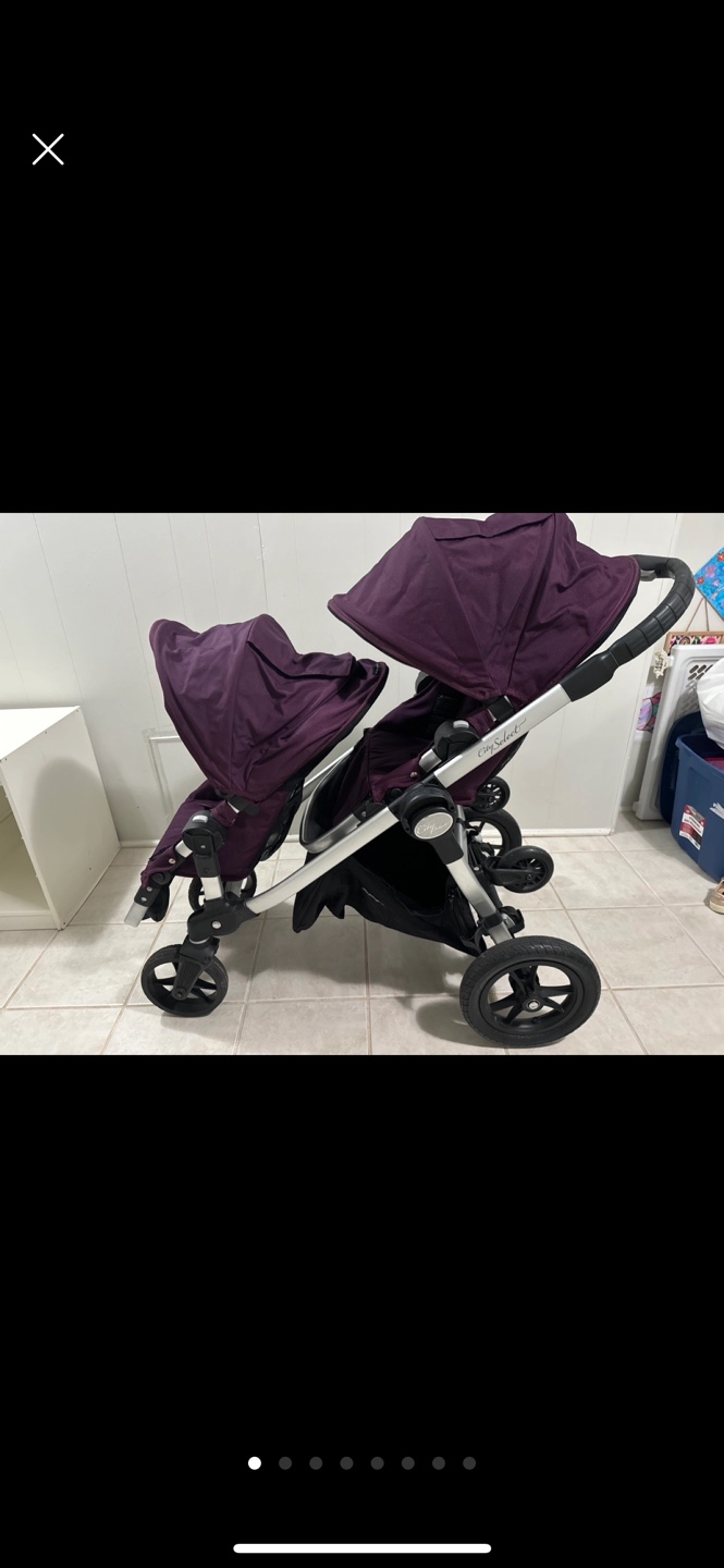Baby Jogger City Select Double Stroller - Purple