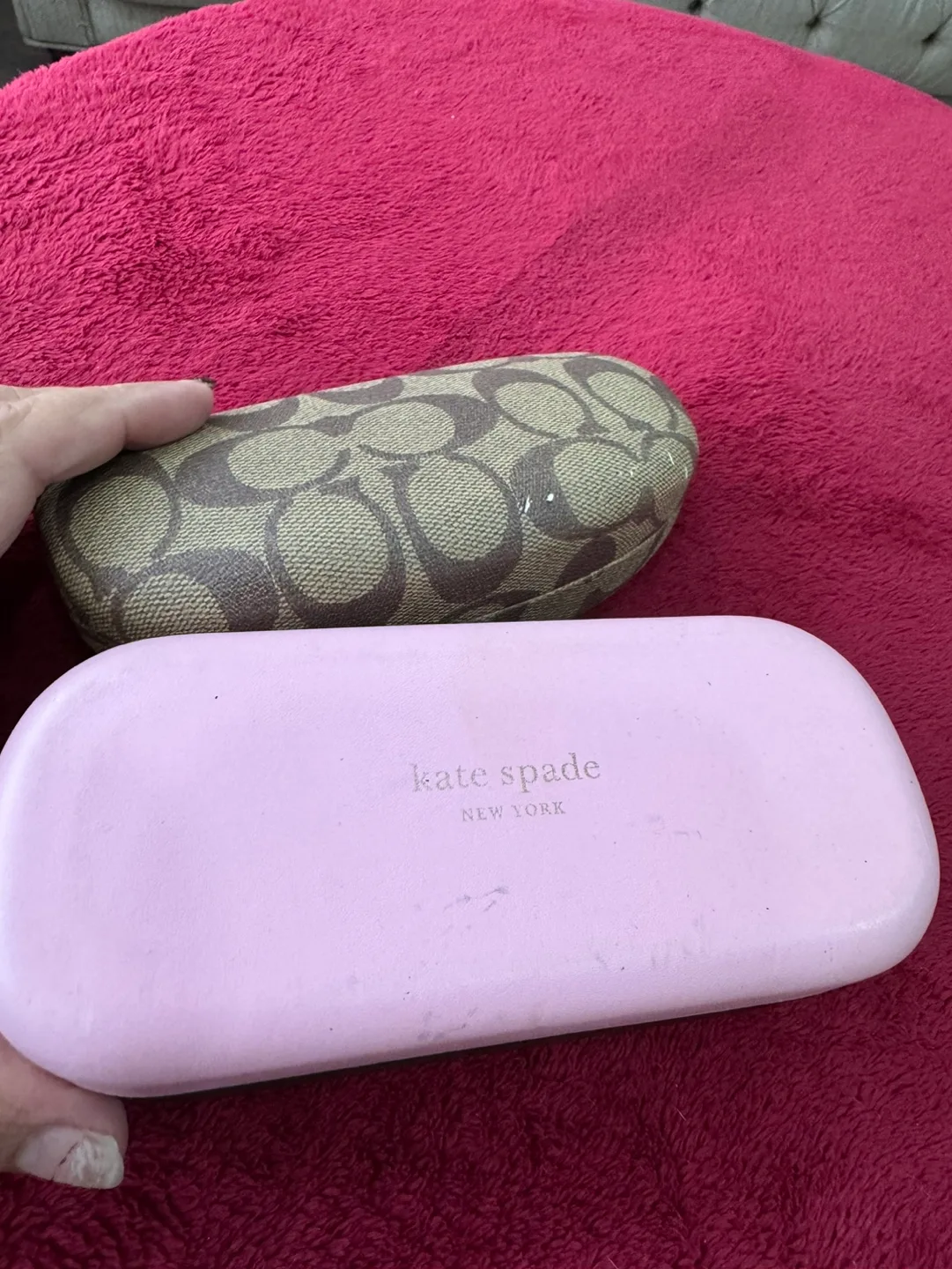 Two Designer Eyeglass Cases - Coach & Kate Spade image indicator(4)