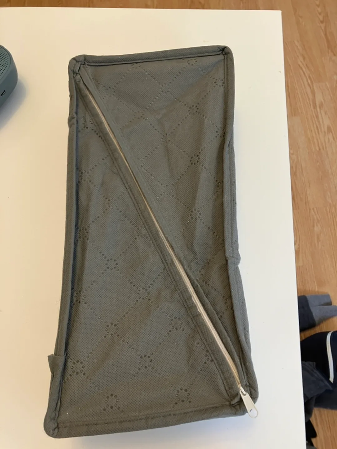 Grey Fabric Drawer Organiser with 5 Compartments image indicator(3)