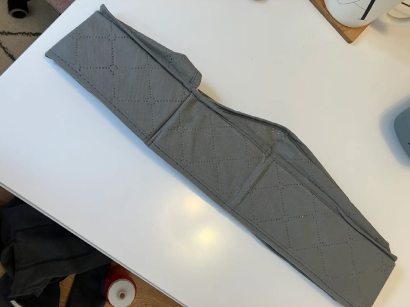 Grey Fabric Drawer Organiser with 5 Compartments image indicator(5)