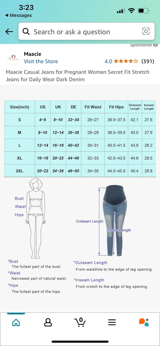 Maacie Maternity Jeans - Dark Denim Secret Fit Stretch image indicator(7)