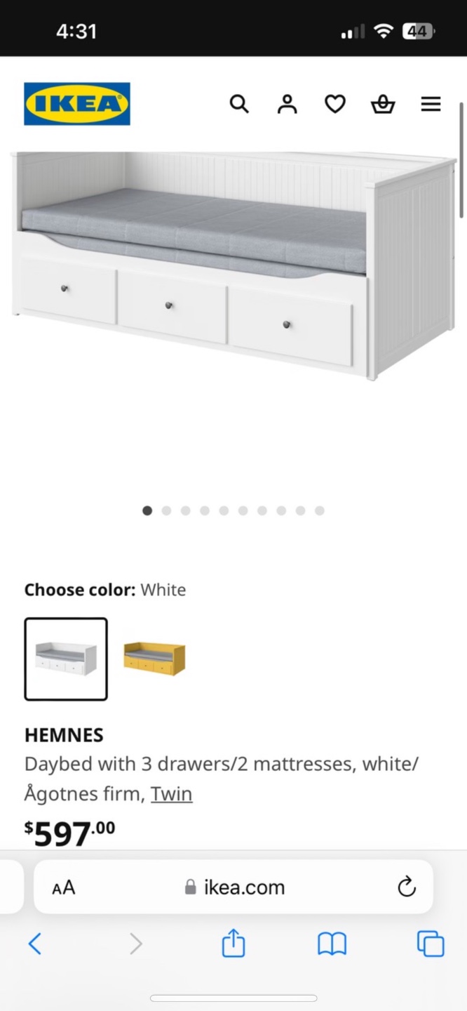 IKEA HEMNES Daybed with 3 Drawers