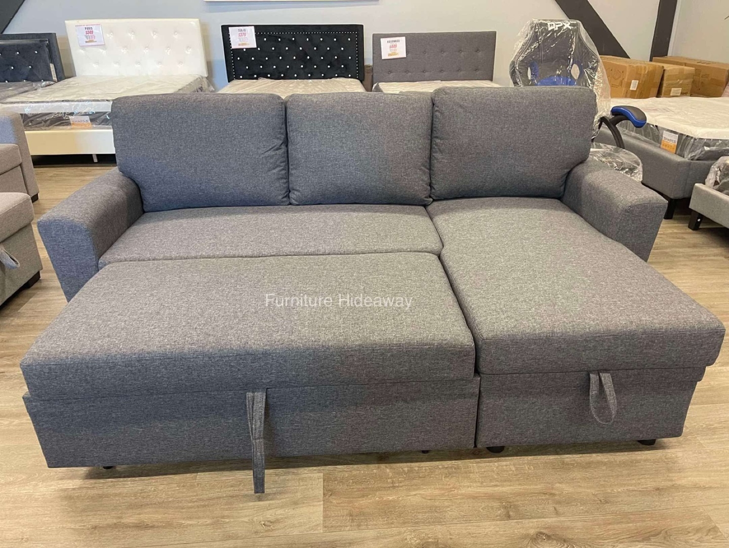 BACK IN STOCK❗️SLEEPER SOFA REVERSIBLE CHAISE - photo 4