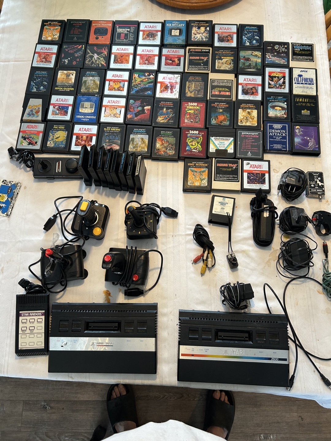2-Vintage Atari 2600 & 50+ Games Bundle