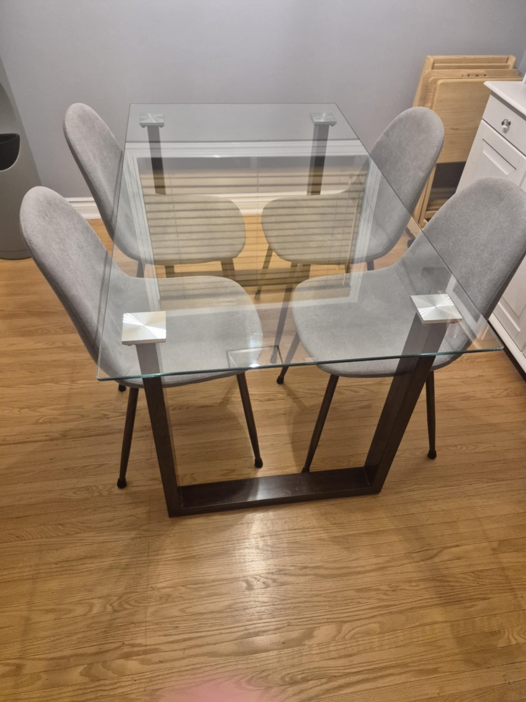 Glass Dining Table and Chairs