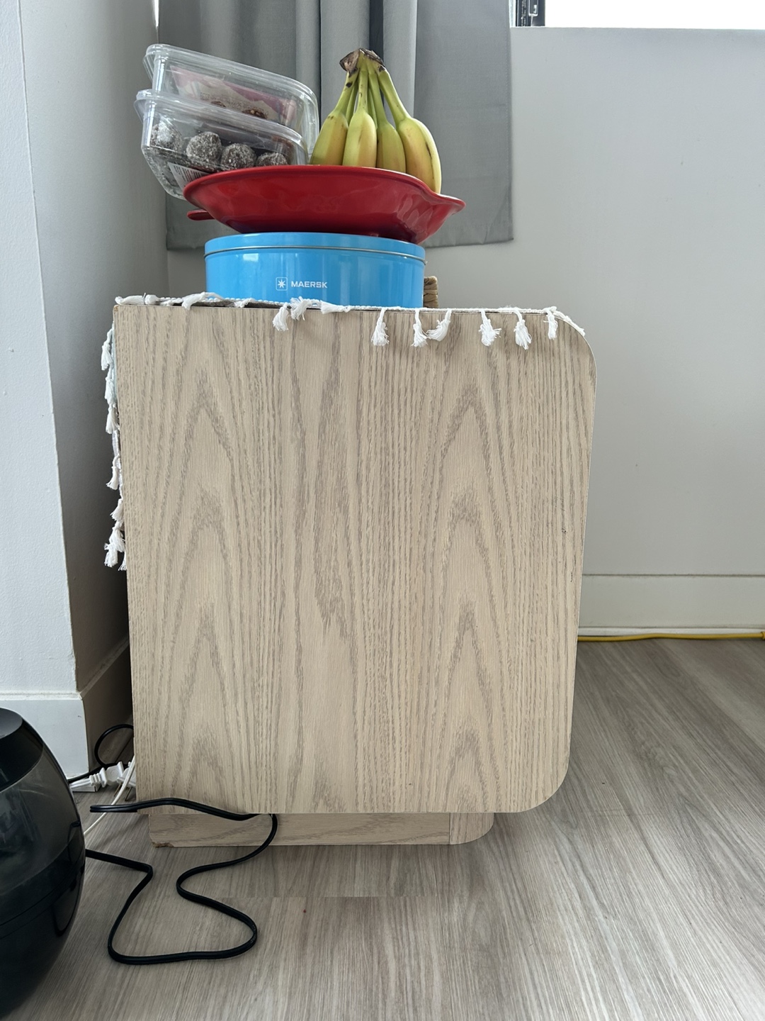 Two-Drawer Nightstand - Light Oak Finish - photo 2