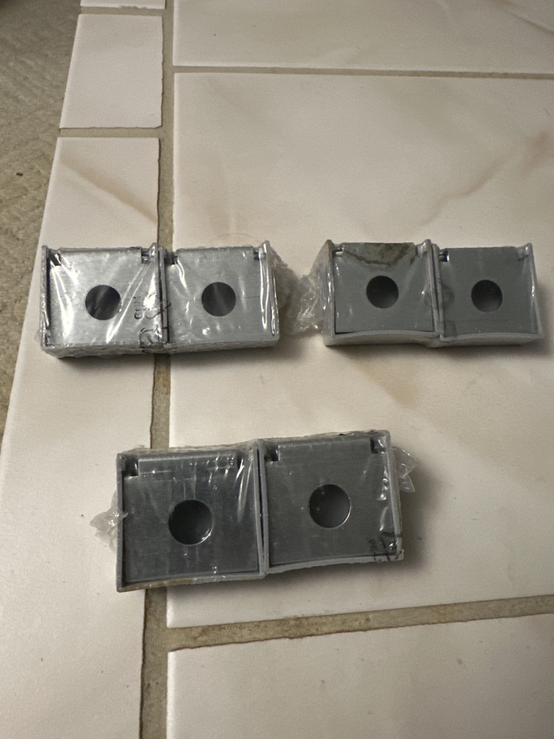 IKEA Six Wall Mount Brackets With Gray Covers - photo 2
