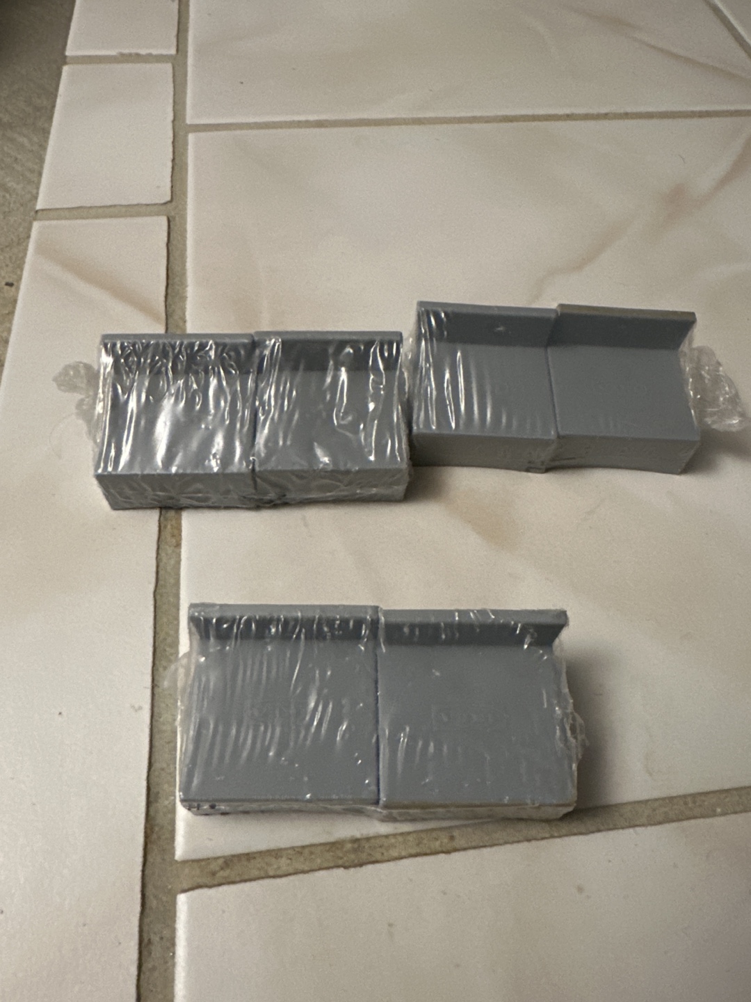 IKEA Six Wall Mount Brackets With Gray Covers