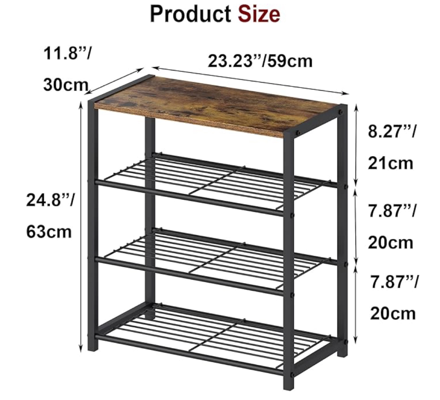 4-Tier Shoe Rack - photo 2