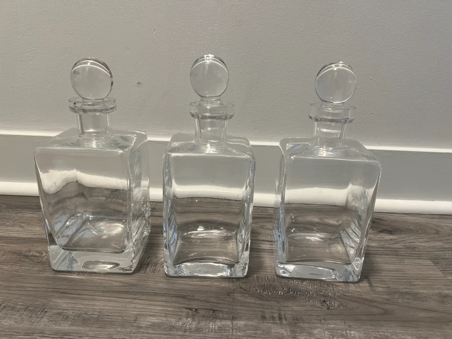 Set of Three Crystal Decanters thumbnail