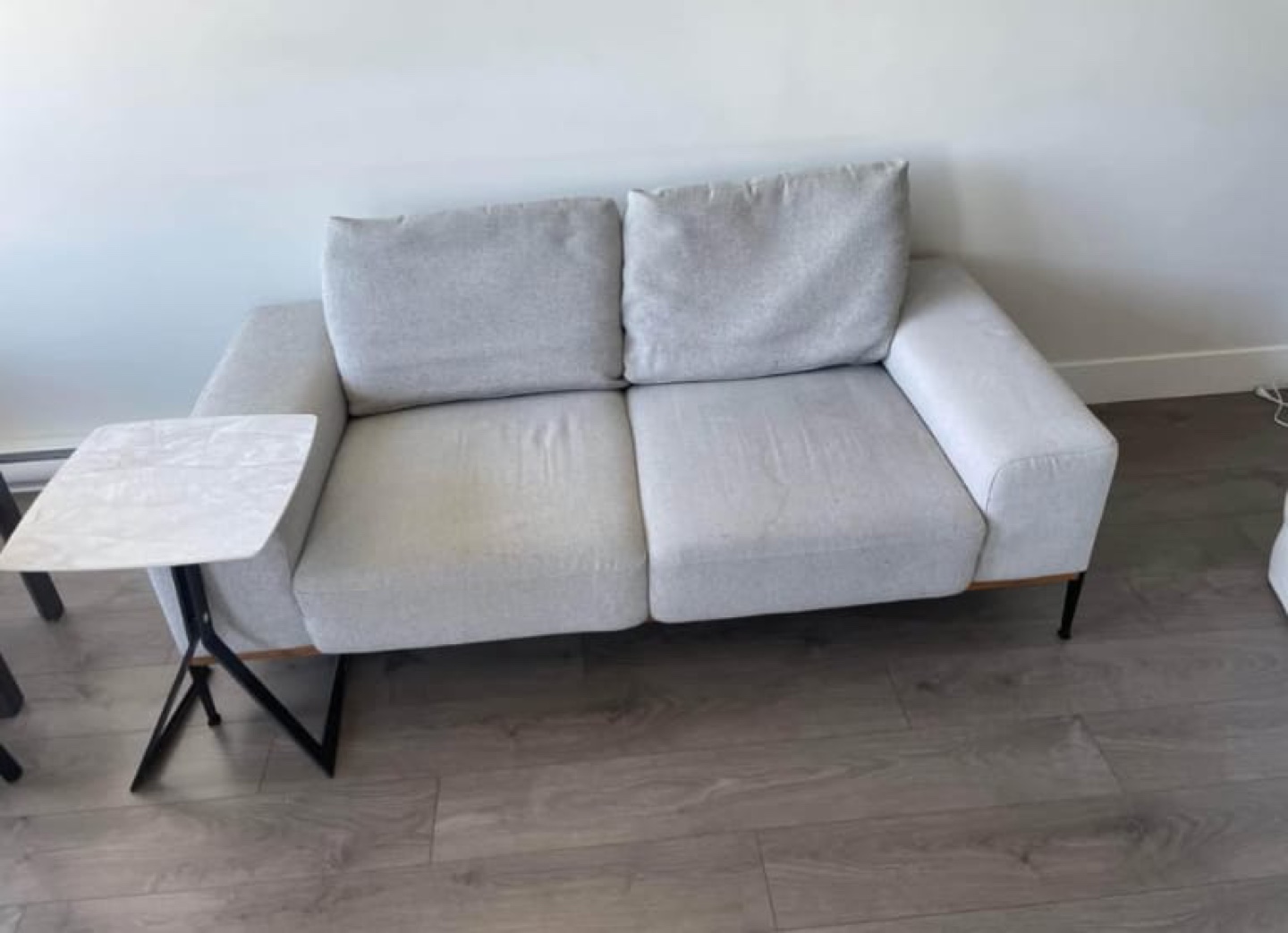 Loveseat sofa with Side Table - photo 5