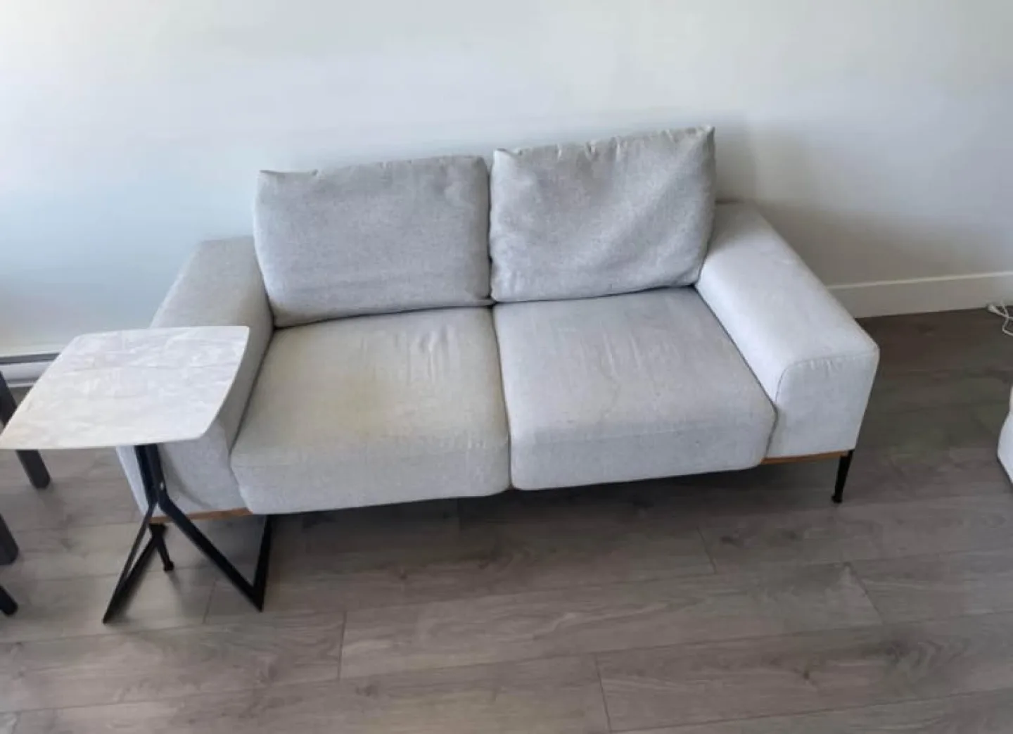 Loveseat sofa with Side Table image indicator(5)