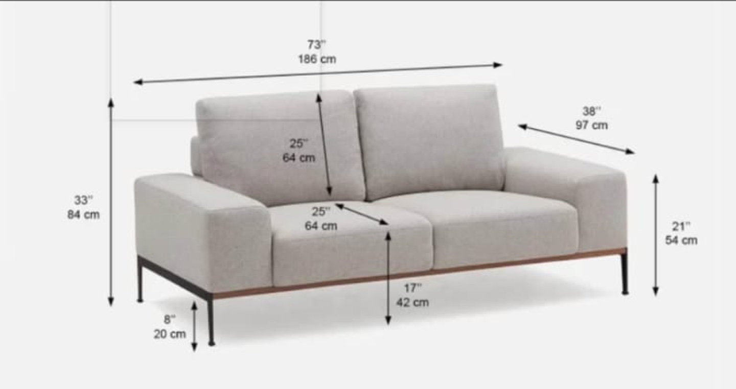Loveseat sofa with Side Table - photo 4