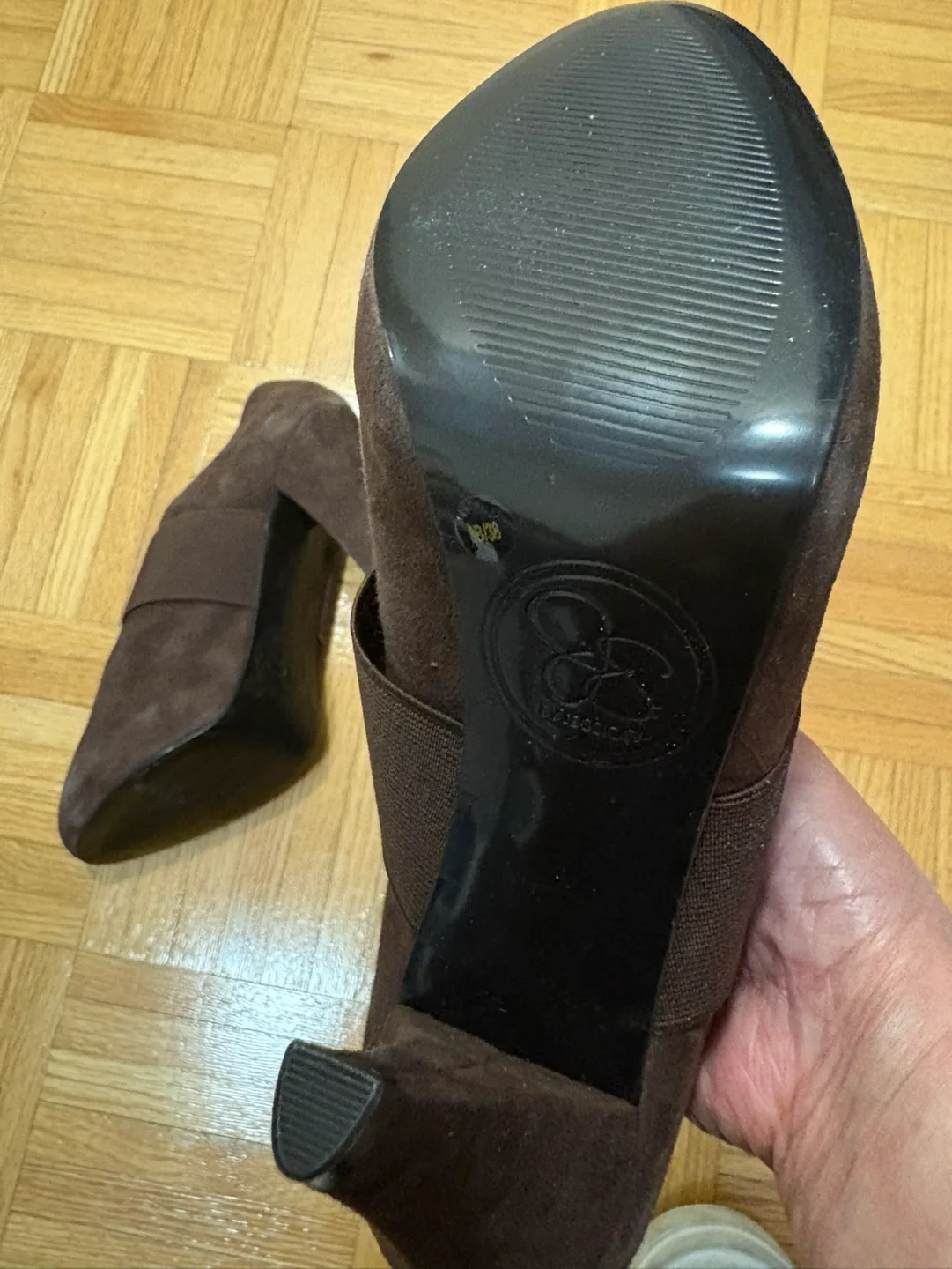 Jessica Simpson Brown Suede Heels image indicator(3)