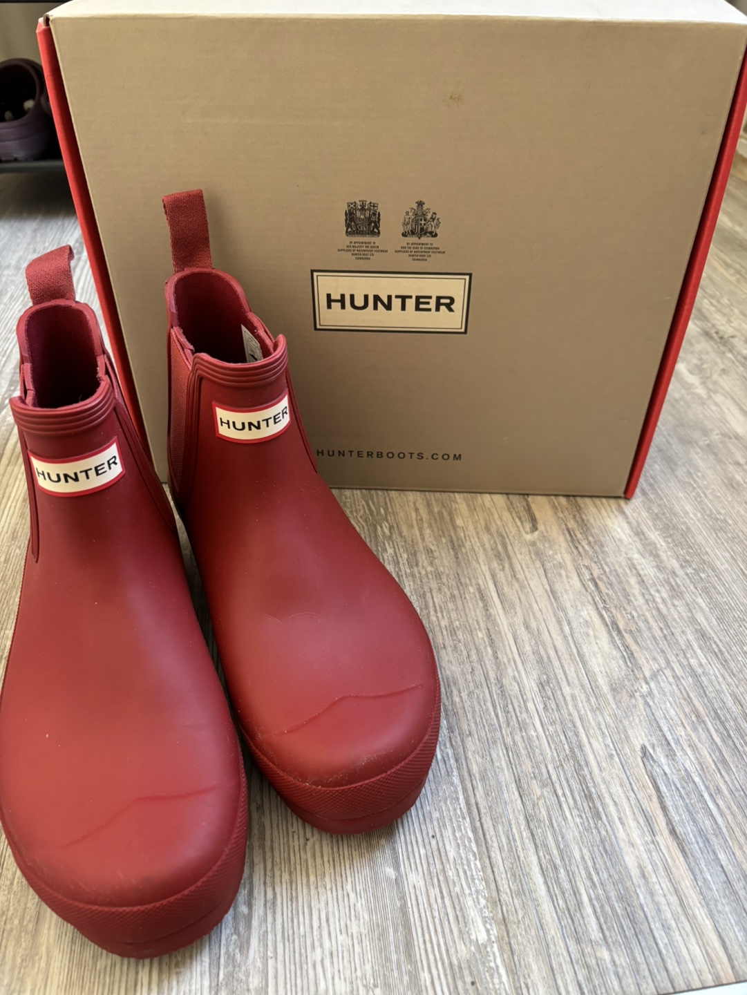 Hunter Women's Original Chelsea Boots - Military Red - Size 9 - photo 2