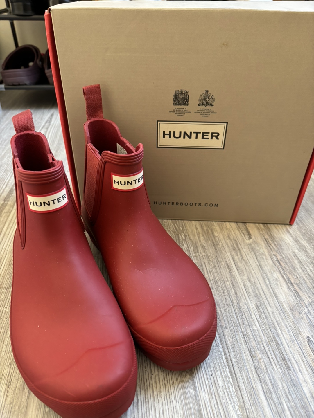 Hunter Women's Original Chelsea Boots - Military Red - Size 9