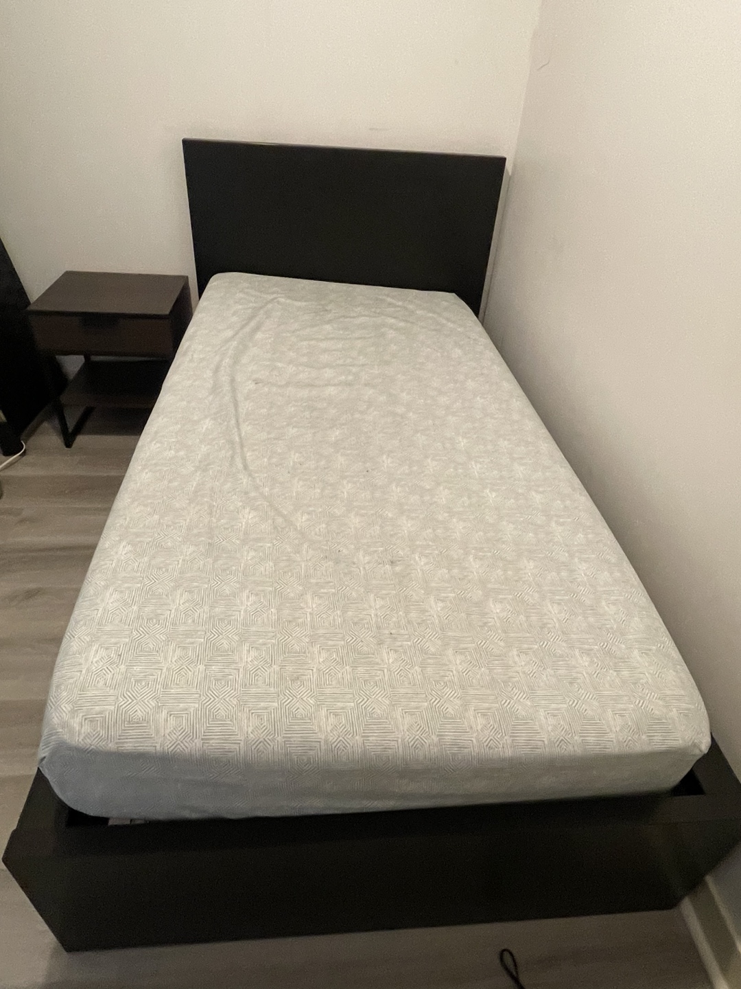 IKEA MALM Single Bed Frame - Dark Brown