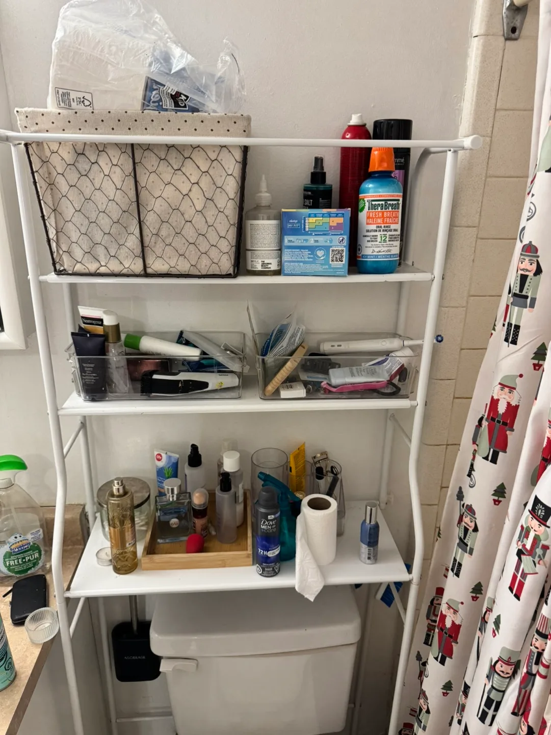Over-the-Toilet Bathroom Organizer Shelf thumbnail