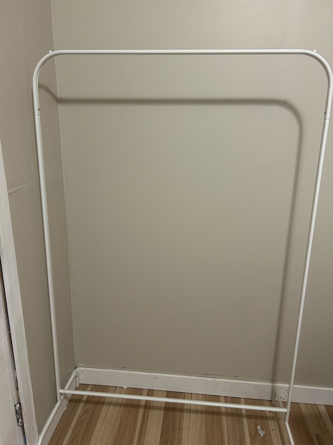 White Metal Clothing Rack