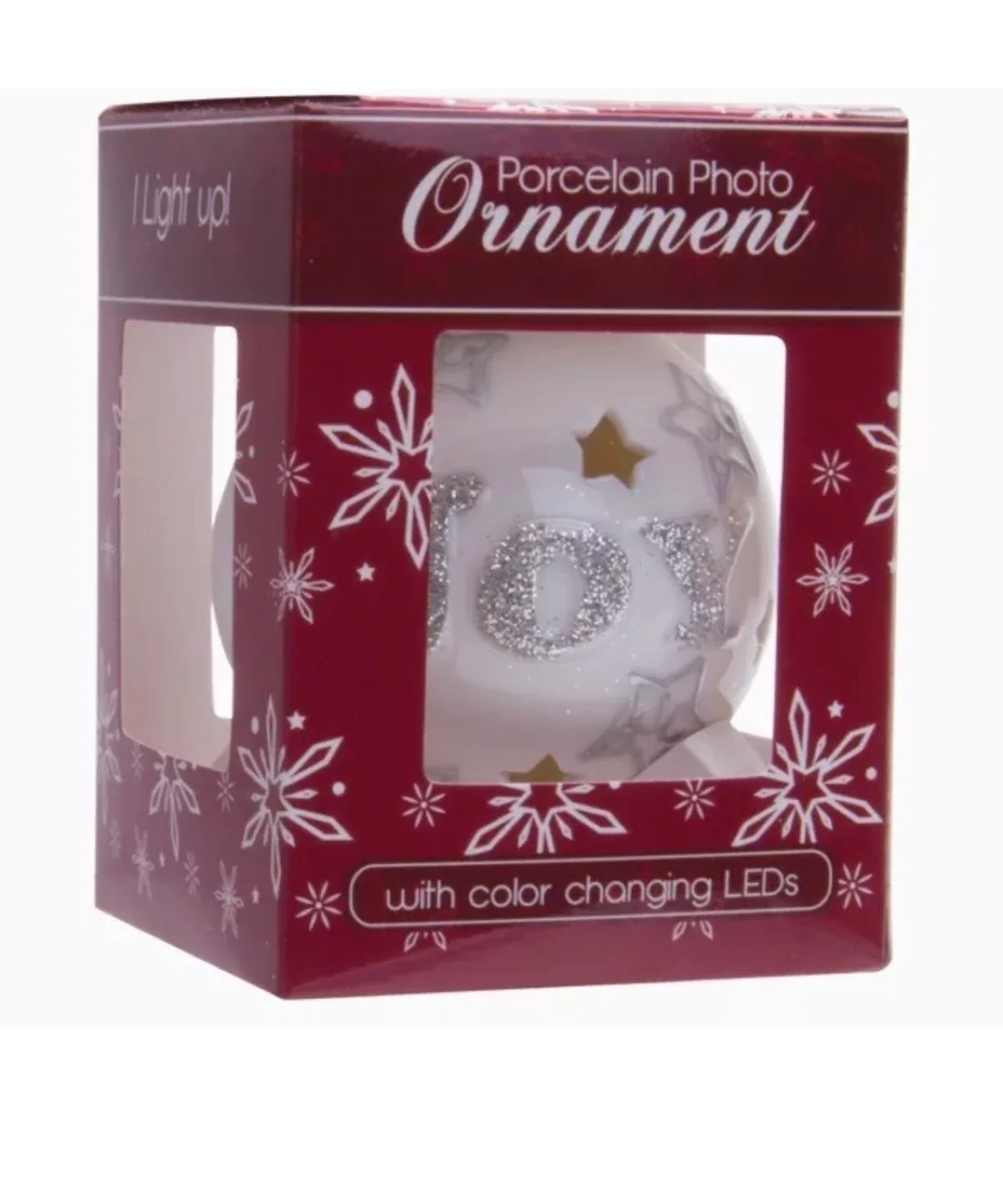 New boxed Light Up Porcelain Photo Ornament (Peace) LED image indicator(4)