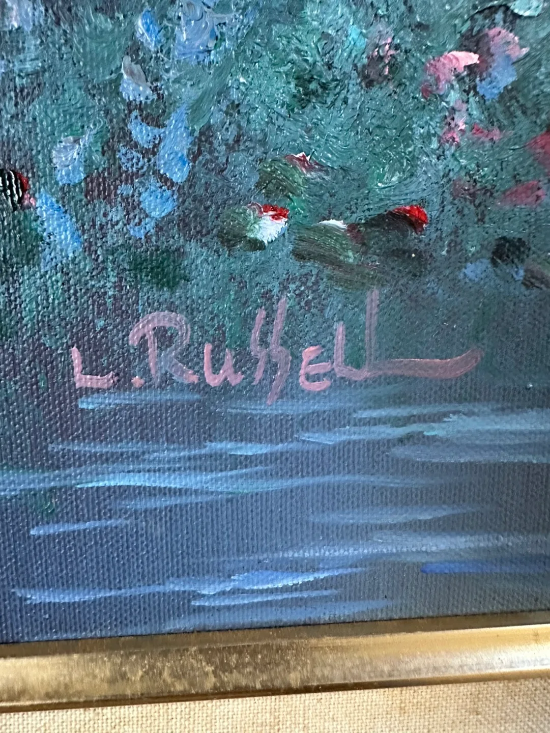 L. Russel Framed Landscape Painting image indicator(2)