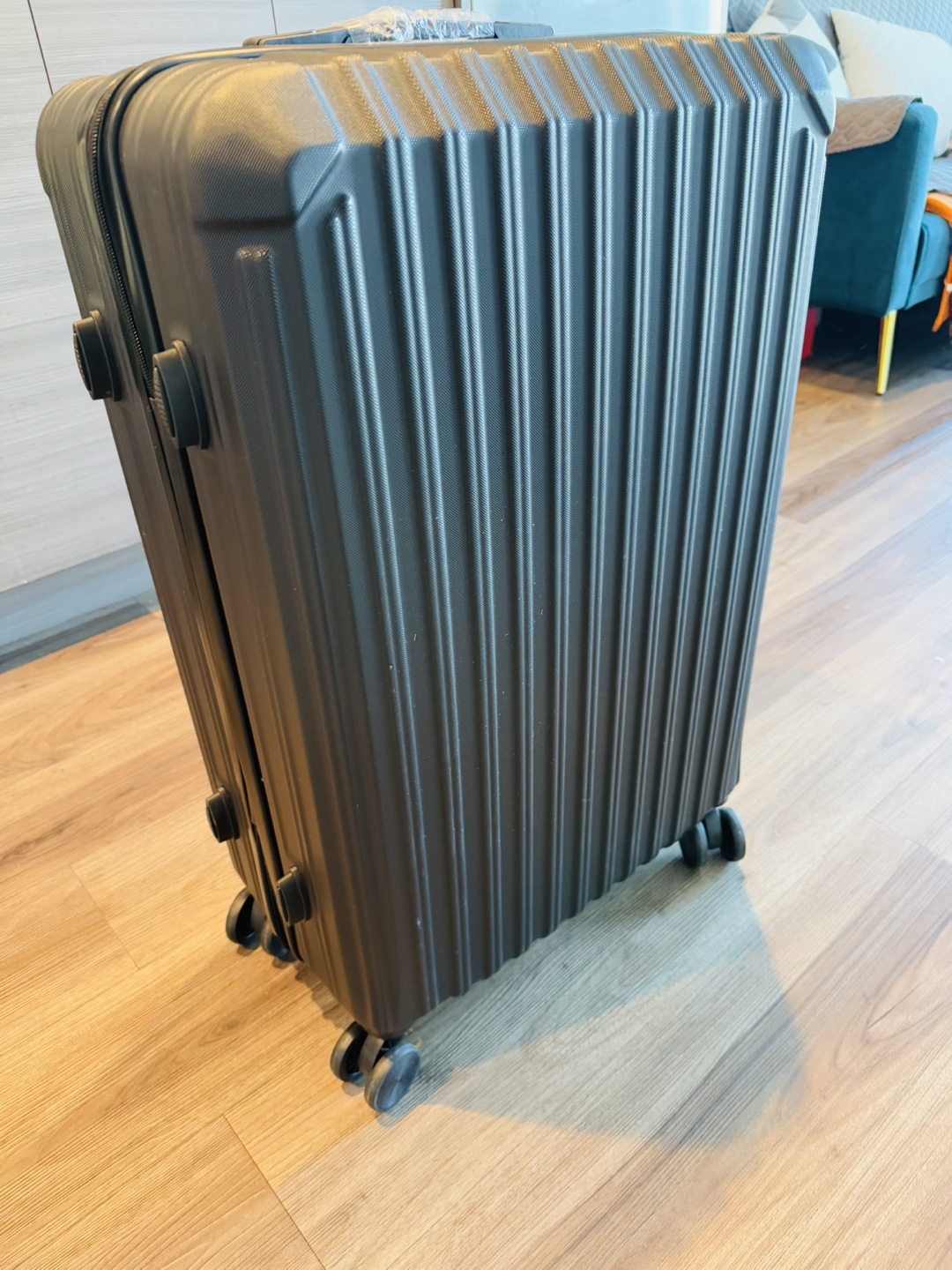 Large Black Suitcase with TSA Lock
