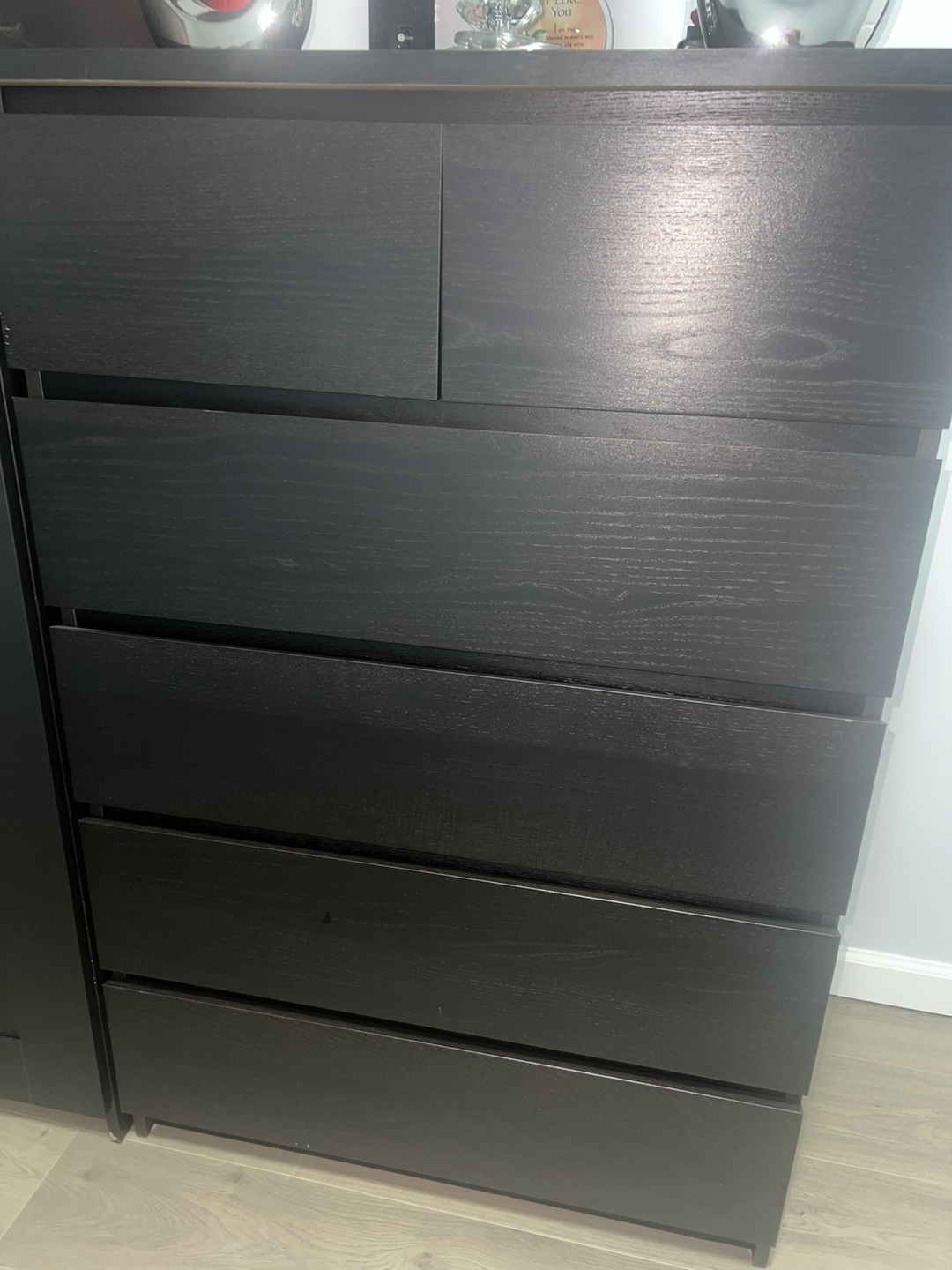Black 5-Drawer Chest