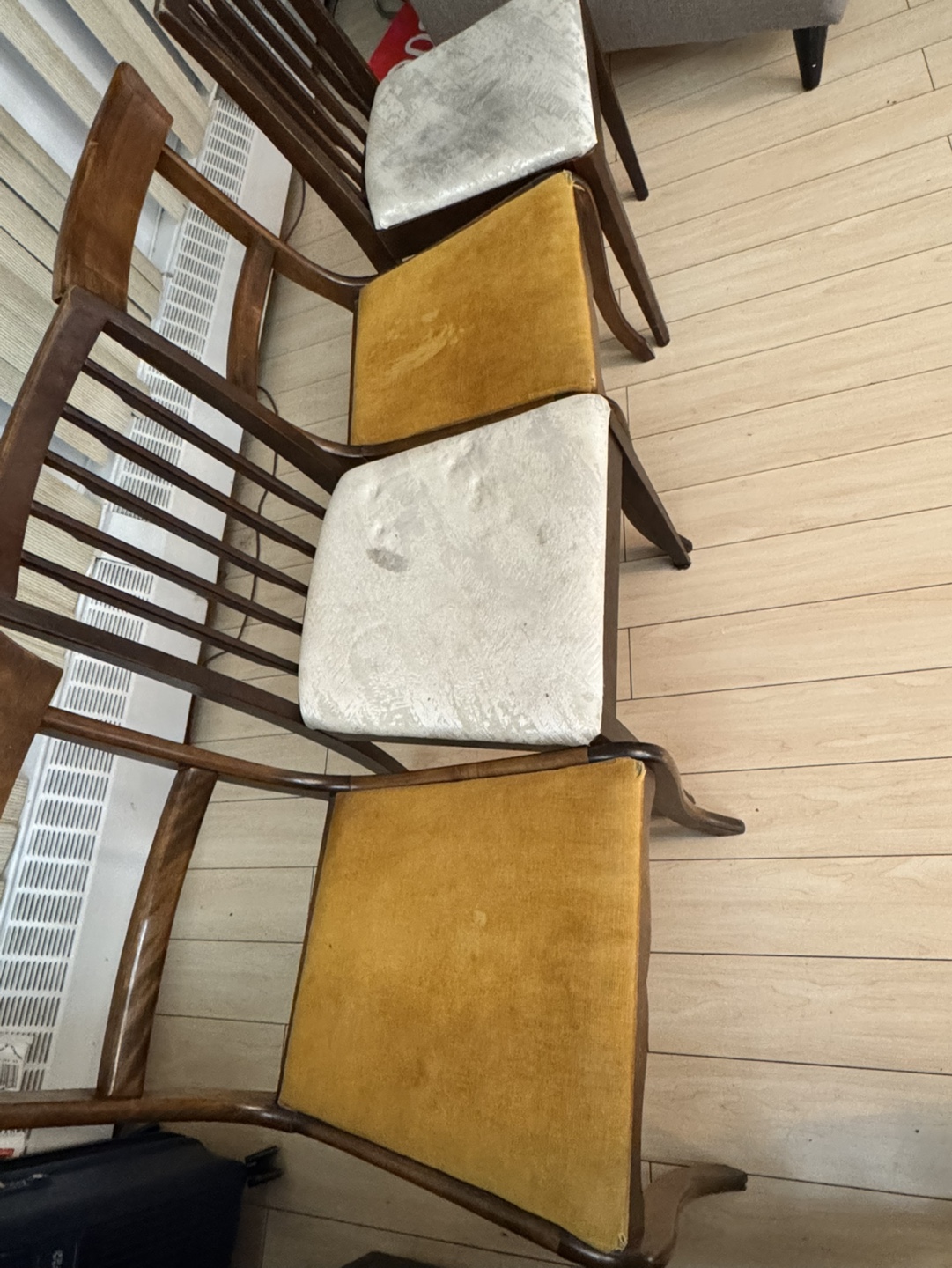 Set of Four Vintage Dining Chairs - photo 2