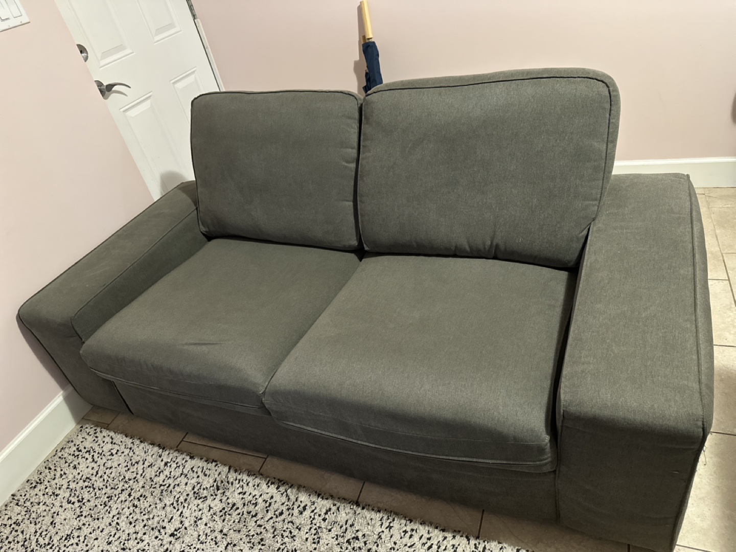 IKEA Two-Seater Sofa - Dark Grey