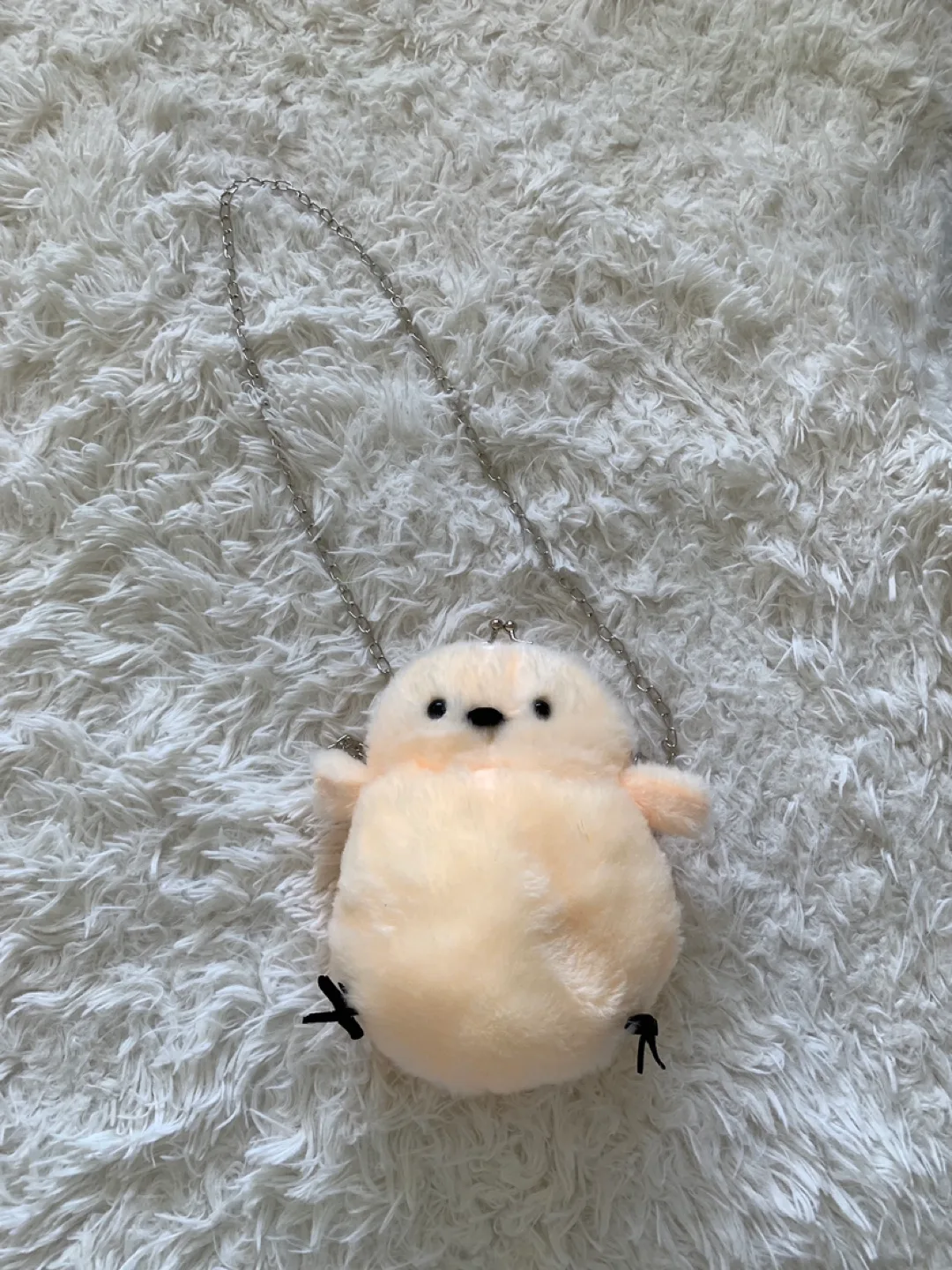 Adorable Chick Shaped Plush Crossbody Purse image indicator(2)