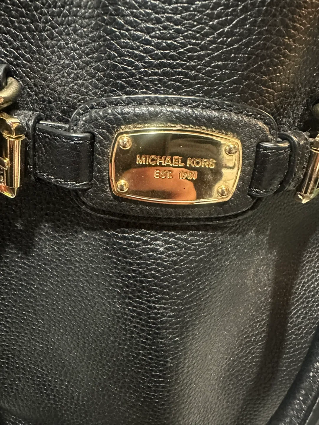 Michael Kors Black Leather Handbag image indicator(2)