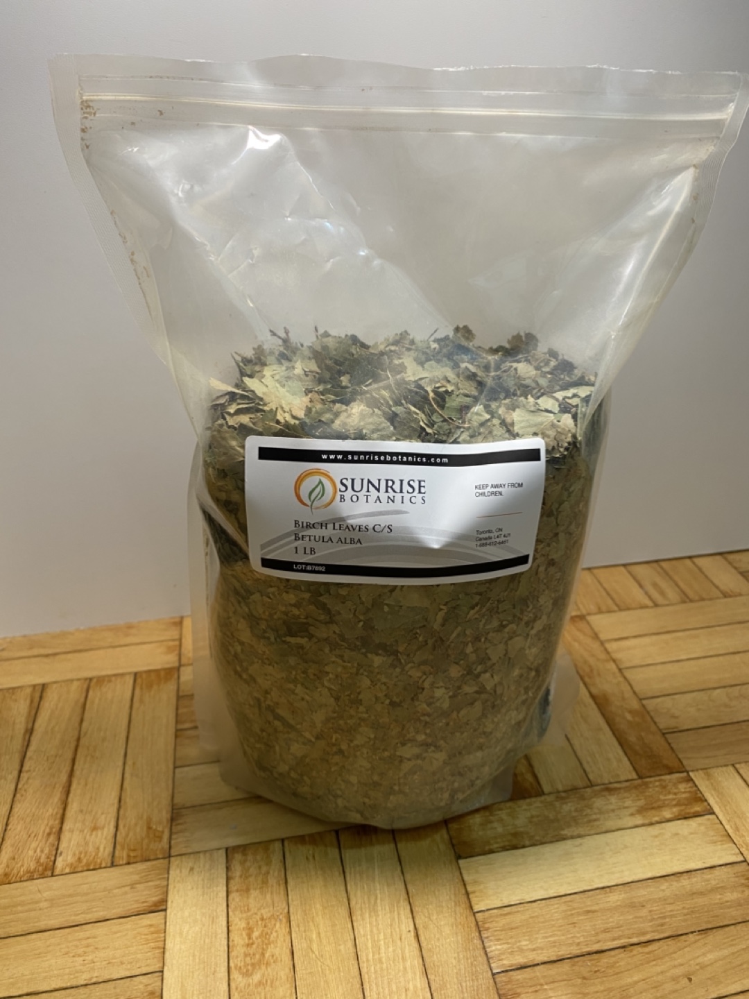 Bag of Birch Leaves “Sunrise Botanics” 1 lb