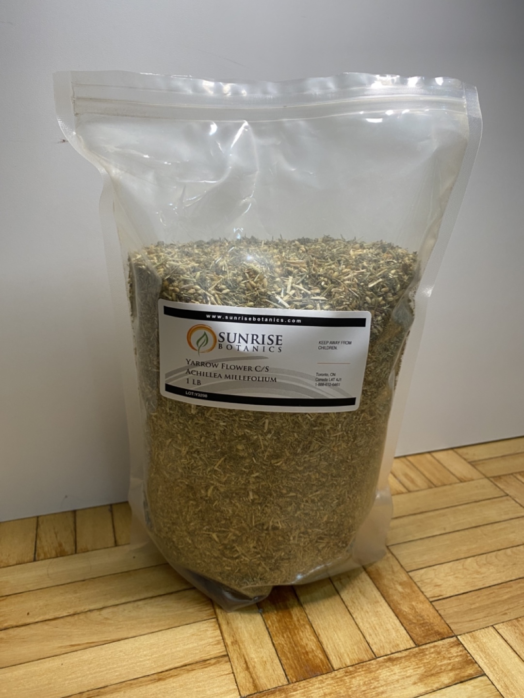 Bag of Yarrow Flower “Sunrise Botanics” 1lb
