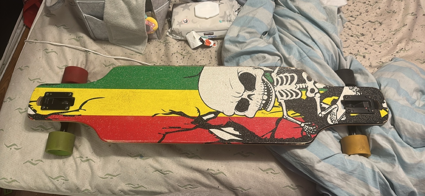Longboard - Skull Graphic - Used