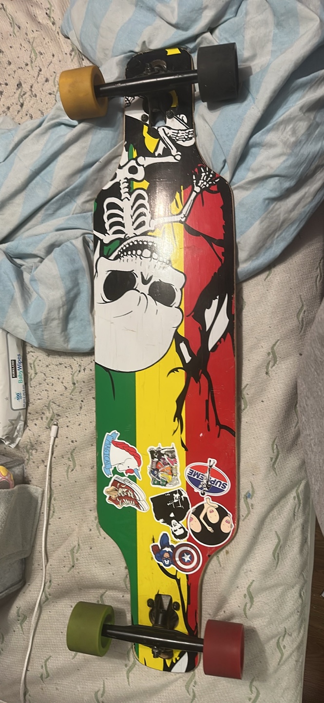 Longboard - Skull Graphic - Used - photo 2