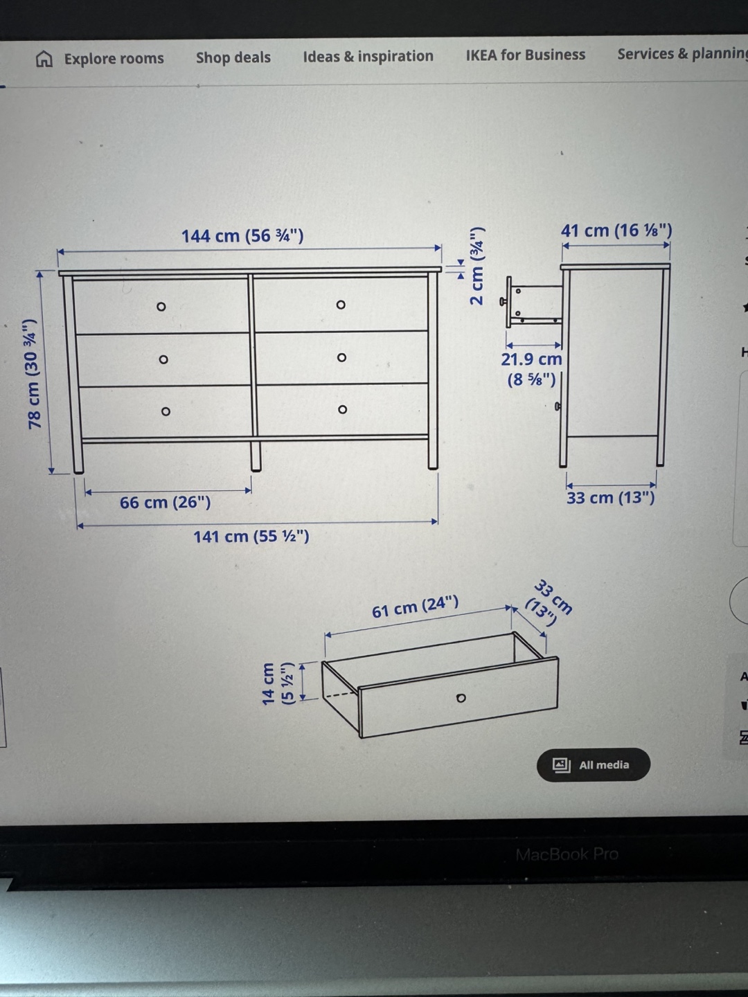 IKEA Kilburt 6-drawer dresser - photo 4