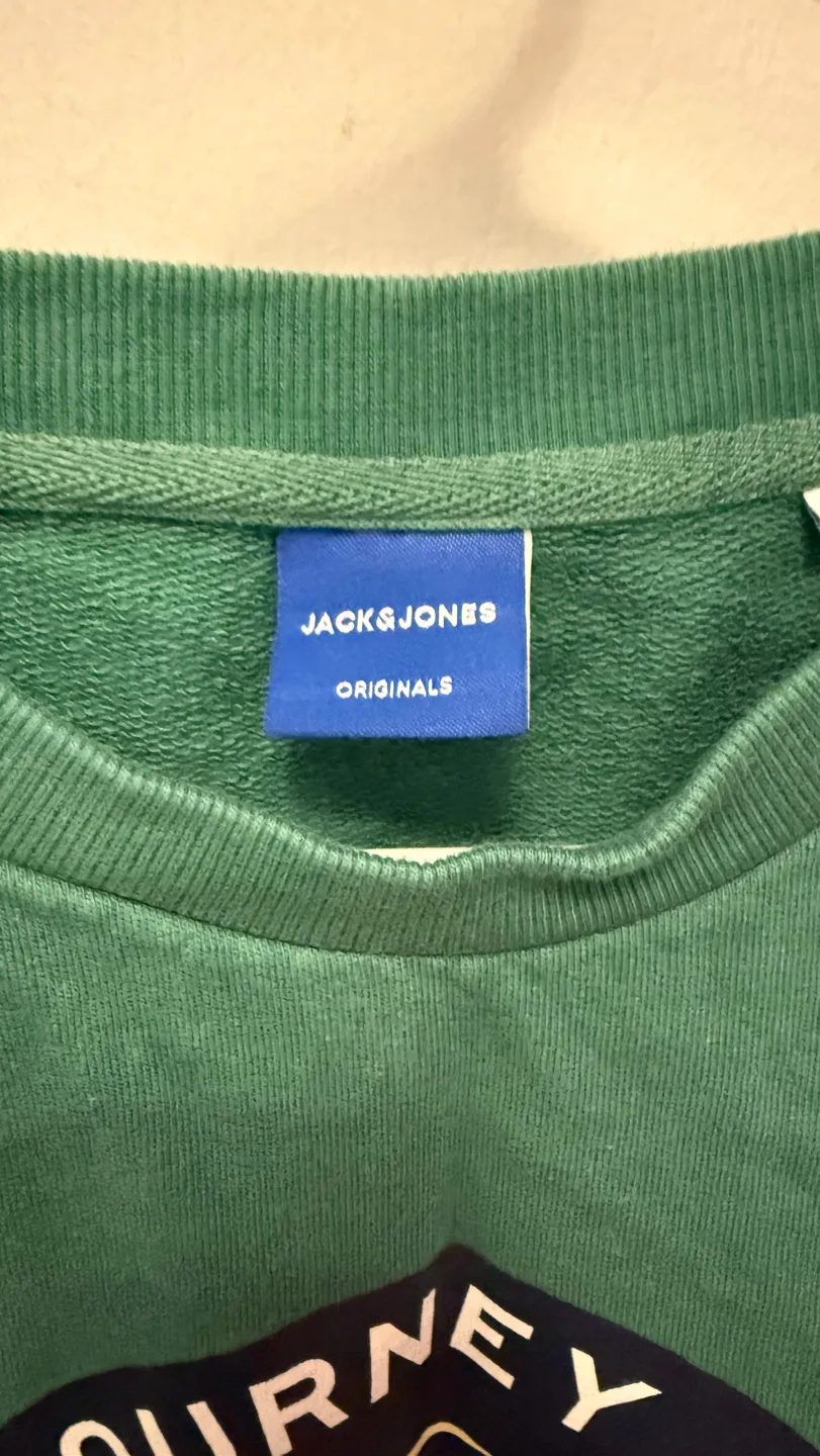 Jack & Jones Originals Green Crewneck Sweatshirt image indicator(3)