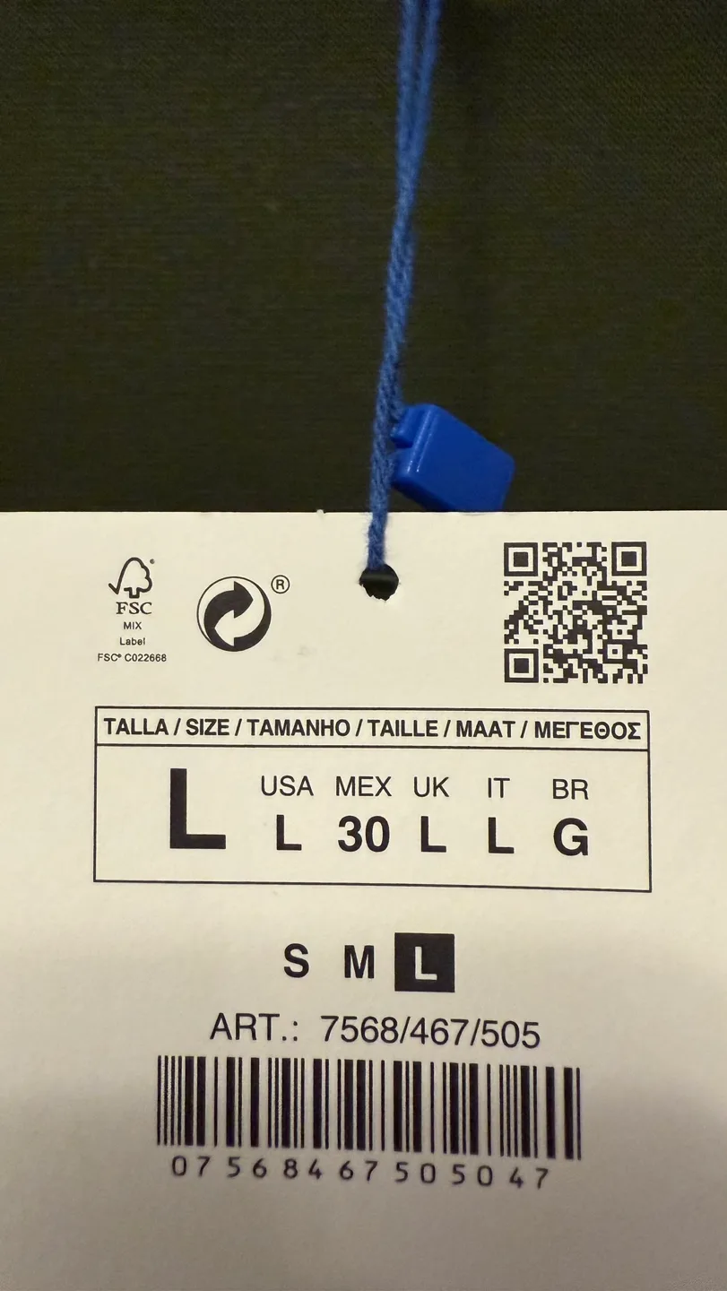 Zara Olive Green The Art Chaser Cropped T-Shirt Size L image indicator(3)