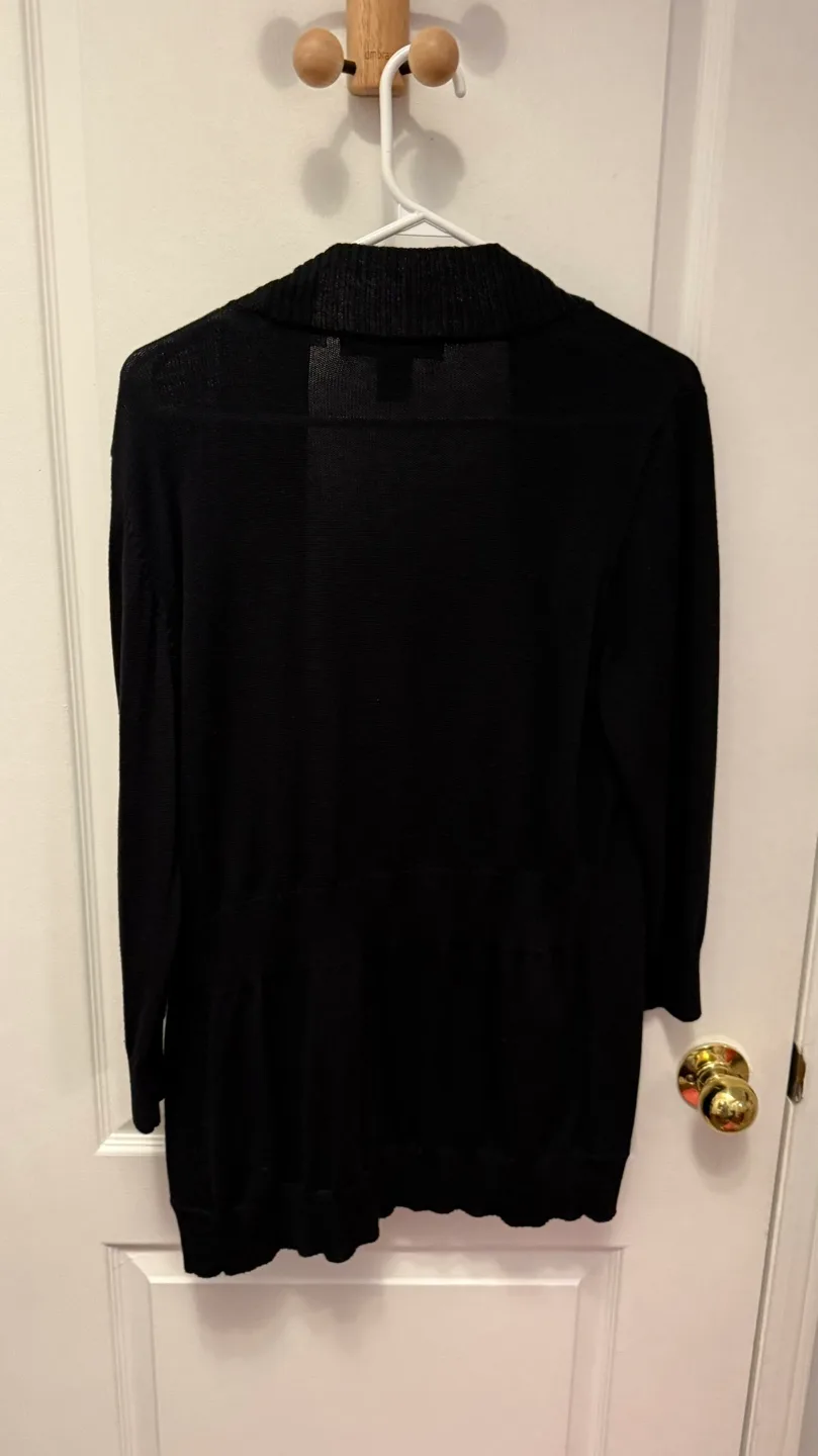 89th & Madison Black Cardigan Sweater image indicator(3)
