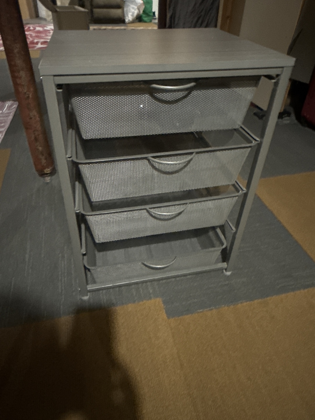 Four-Drawer Metal Organizer