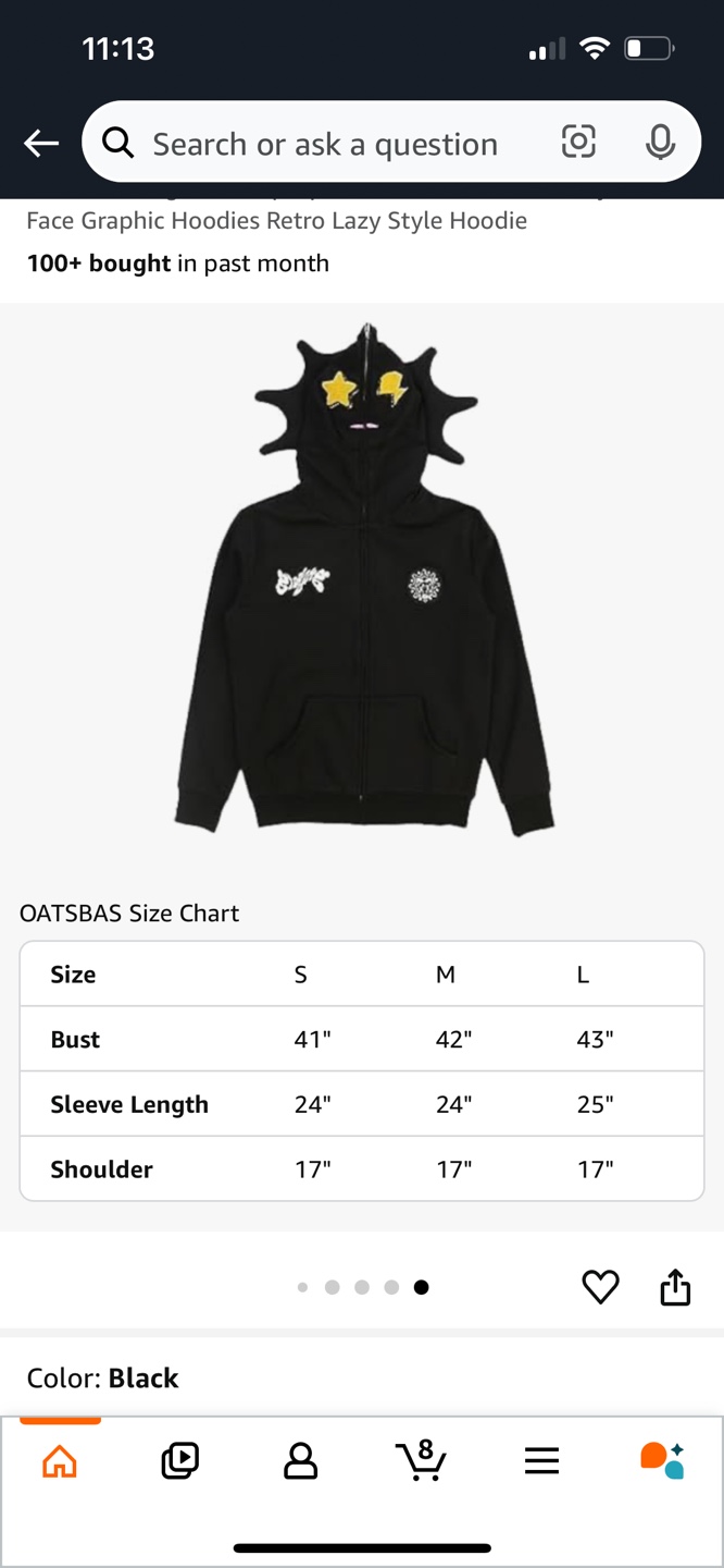 OATSBAS Black Graphic Hoodie