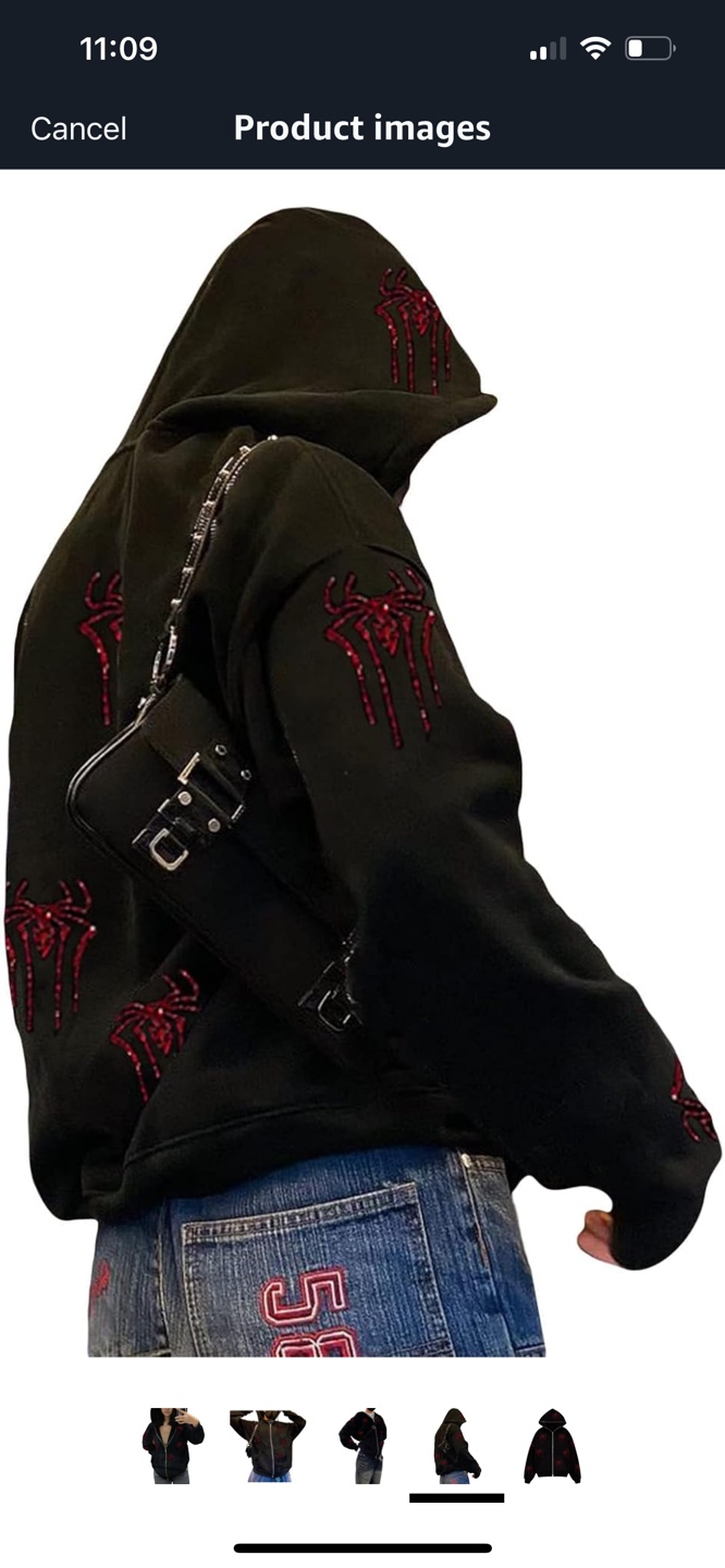 SYOKUP Black Spider Hoodie and Joggers Set - photo 4