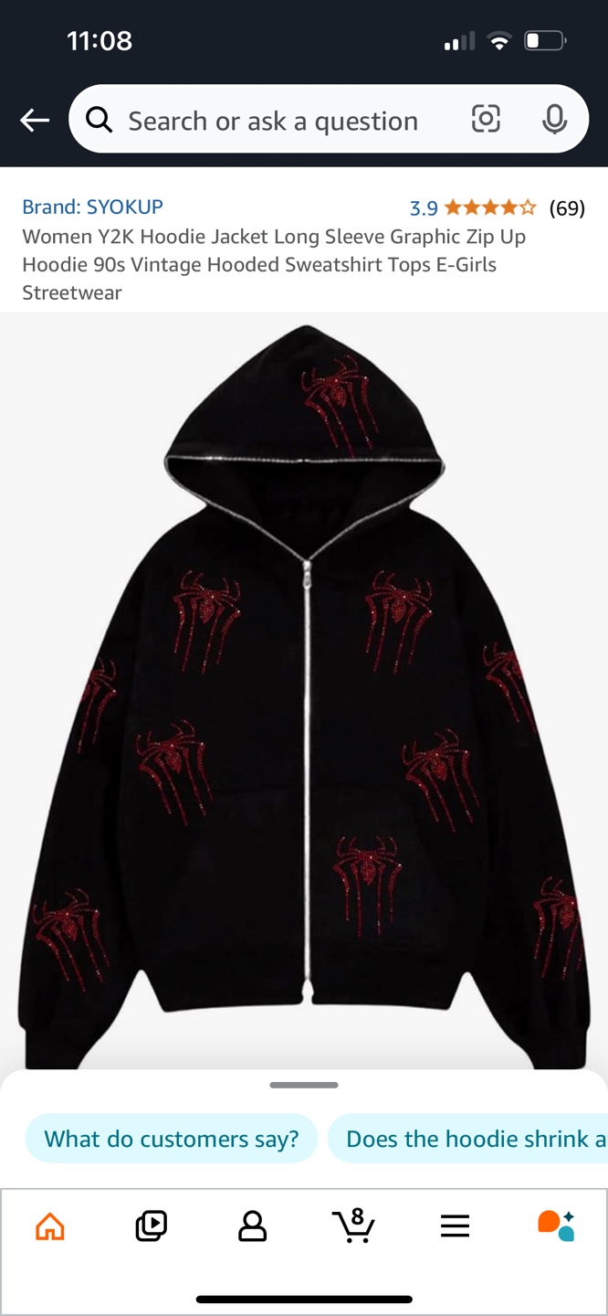 SYOKUP Black Spider Hoodie and Joggers Set - photo 2