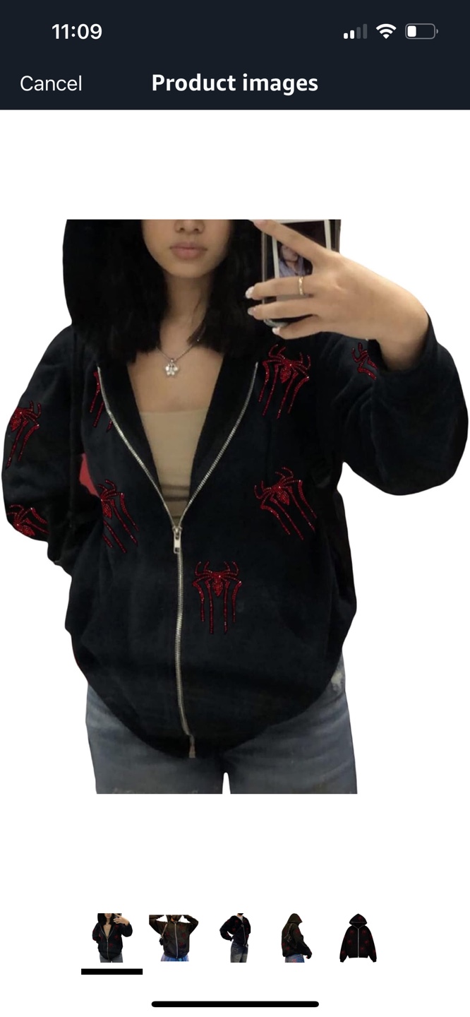 SYOKUP Black Spider Hoodie and Joggers Set