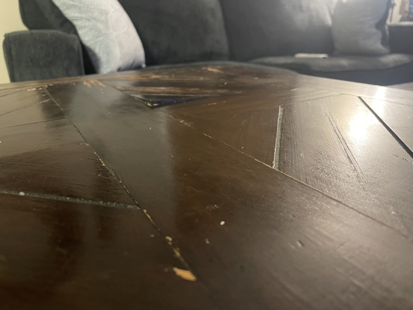 Rustic Wood Accent Table free - photo 3