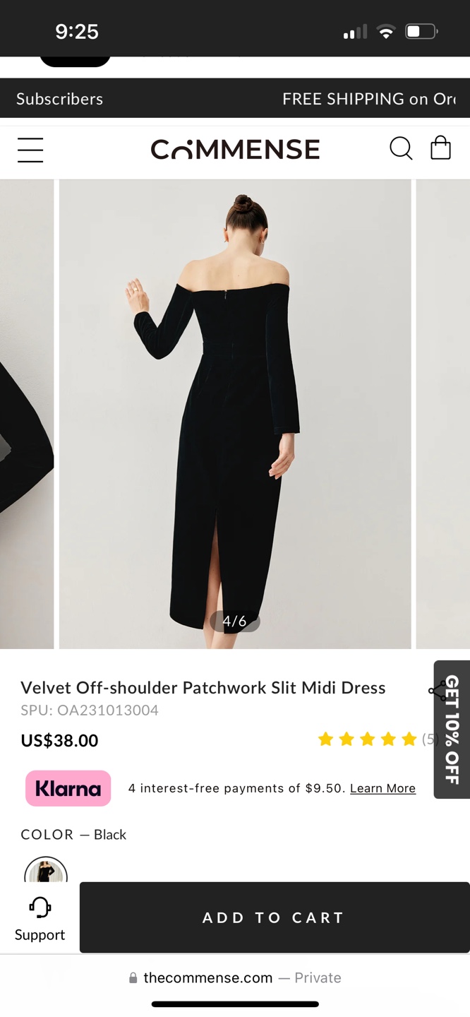 CommeNse Velvet Off-Shoulder Midi Dress - photo 2